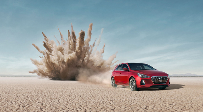 i30 Reinvented photographed by Michael Corridore for Hyundai