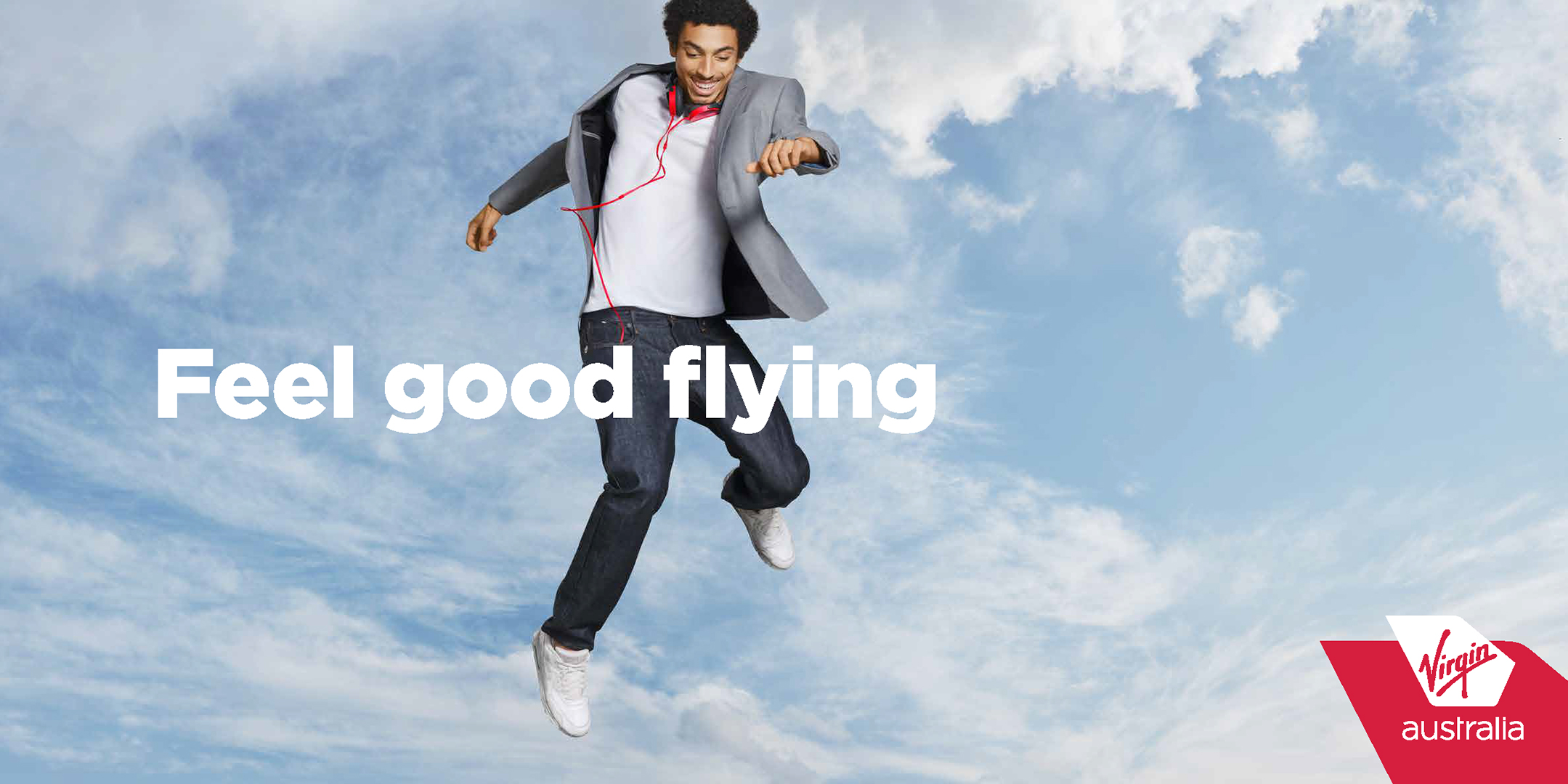 Feel Good Flying photographed by Michael Corridore for Virgin